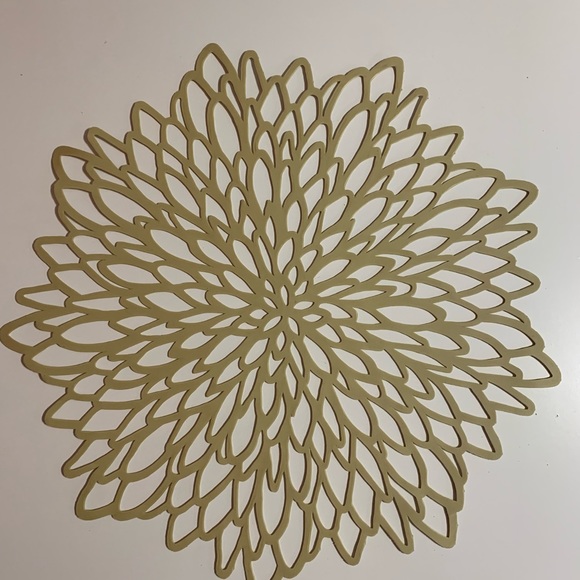 ⭐️10 Gold Floral Placemat Holiday Party Decorative Wedding🌼 - Picture 2 of 4